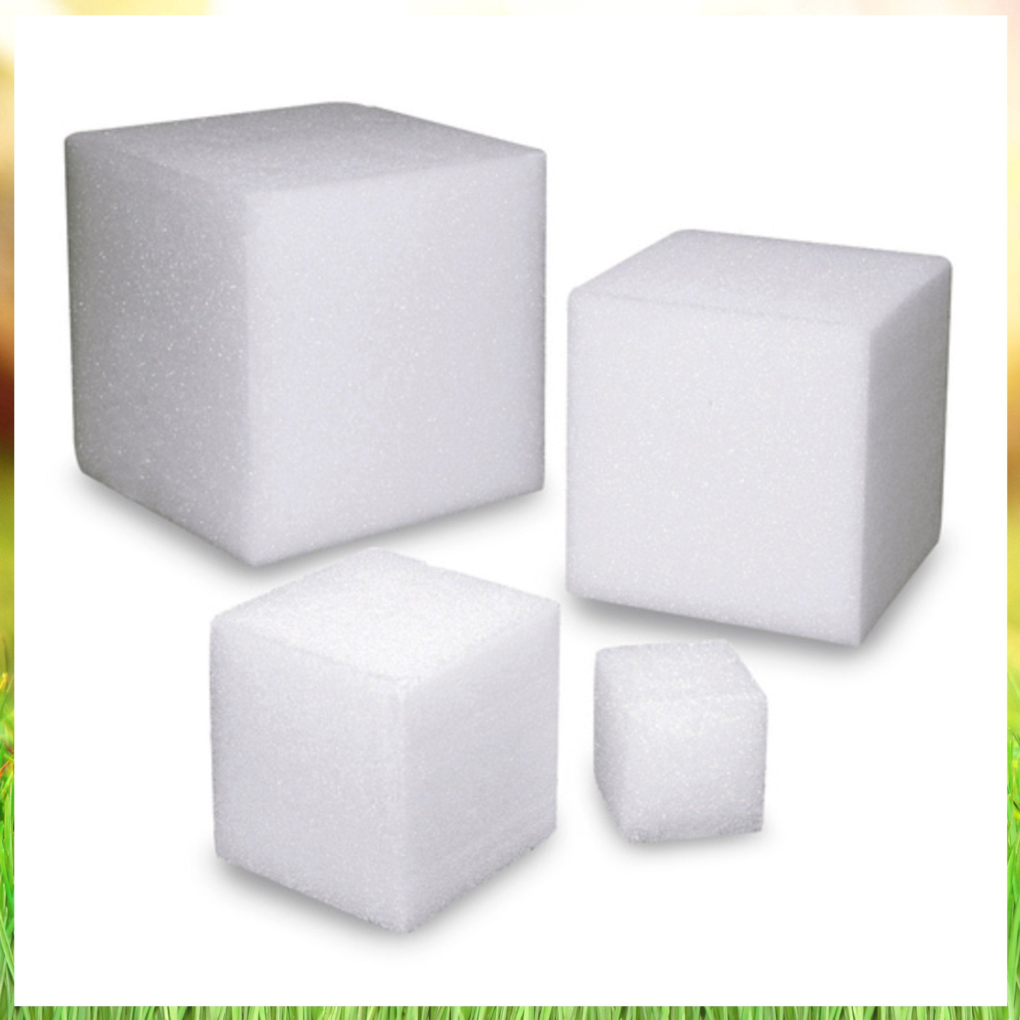 styrofoam cubes
