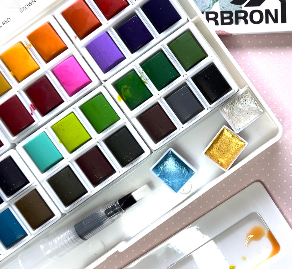 CRBRON 48+3 Watercolor Palette Unboxing – Portraits and Miniatures by NC