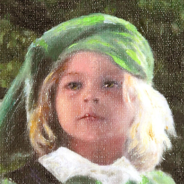 child portrait face detail