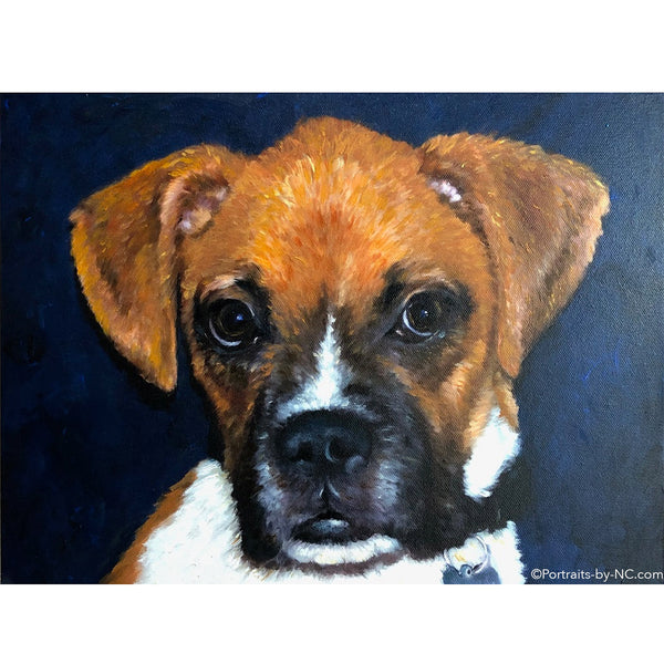 Boxer Puppy Painting