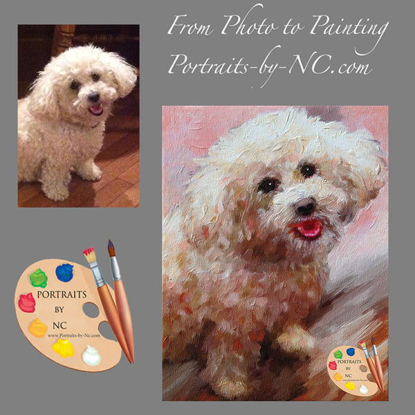 schnoodle painting from photo