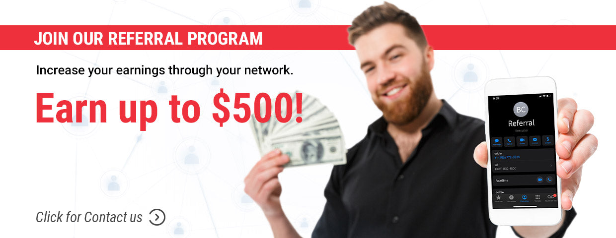 Bescutter Referral Program Increase your earnings through your network $500 USD