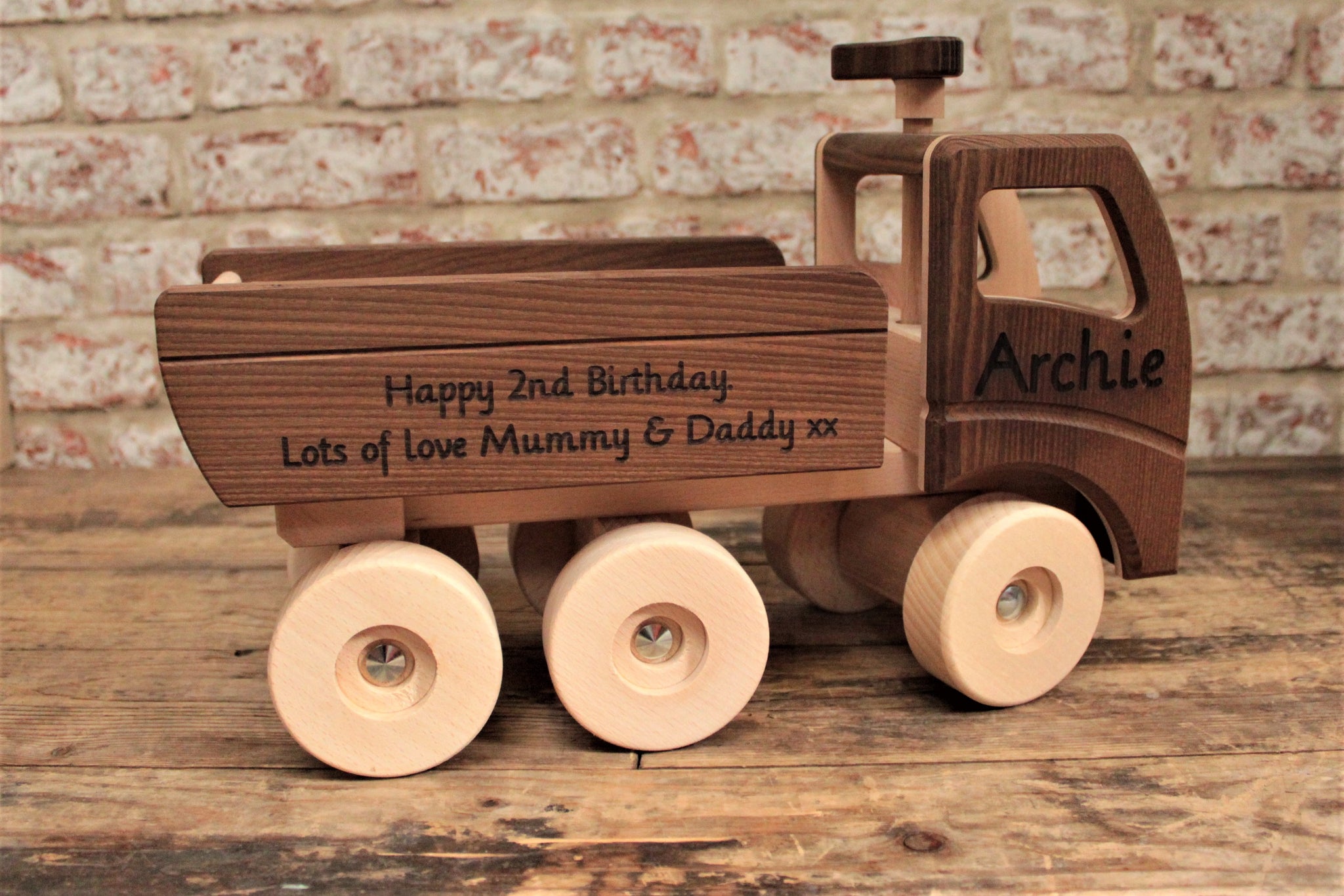 personalised truck toy