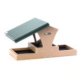 deck rail platform bird feeder