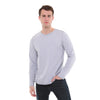 Stone Washed Cotton Men Long Sleeve Top