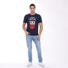 Blue Panda Pilot Animal Printed Cotton T-shirt