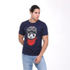 Blue Panda Pilot Animal Printed Cotton T-shirt