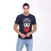 Blue Panda Pilot Animal Printed Cotton T-shirt