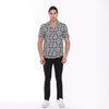 AnthraciteFull Skull Print Men's Short Sleeve Shirts