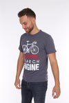 Search Engine Bicycle Printed NavyT-shirt