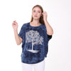 Shiny Sparkly Tree of Life Ballon CutTie Die Navy BLue - Black Top