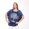 Shiny Sparkly Tree of Life Ballon CutTie Die Navy BLue - Black Top