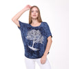 Shiny Sparkly Tree of Life Ballon CutTie Die Navy BLue - Black Top