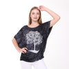 Shiny Sparkly Tree of Life Ballon CutTie Die Navy BLue - Black Top