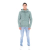 Stone Washed Green Cotton Men's Hoodie