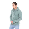 Stone Washed Green Cotton Men's Hoodie