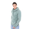 Stone Washed Green Cotton Men's Hoodie