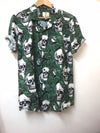 PALM SKULL GREEN MEN'S SHORT SLEEVE SHIRT