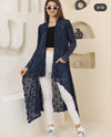 New WaterfallDetail LongWomen Cardigan