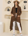 New WaterfallDetail LongWomen Cardigan