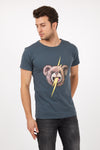 Flashbear Printed Men's Cotton T-Shirt