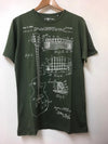 1955 Guitar Mc Patent Printed Cotton T-Shirt