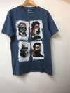 Four Masters Printed Cotton Men's Navy Blue T-shirt