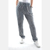 Anthracite Stone Washed Shinny Cotton Women Jogger - 