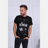 Black Harley Davidson Patent Printed Cotton T-Shirt - S-Ponder Shop