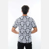 Grey Full Mexican Skull Printed Cotton T-Shirt - S-Ponder Shop