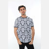 Grey Full Mexican Skull Printed Cotton T-Shirt - S-Ponder Shop