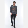 Grey Guitar House Printed Cotton Sweatshirt - S-Ponder Shop