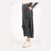 Black Oversize Bohemian Woman Pants with Pocket Details