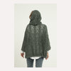Lace Zip UP Washed Cotton Hoodie