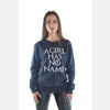 Navy A Girl Has No Name Cotton Women Sweatshirt Long Sleeve S-Ponder