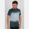 Shaded Green Stone Washed Cotton Men Polo T-Shirt Tee Top S-Ponder