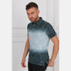 Shaded Green Stone Washed Cotton Men Polo T-Shirt - S-Ponder Shop