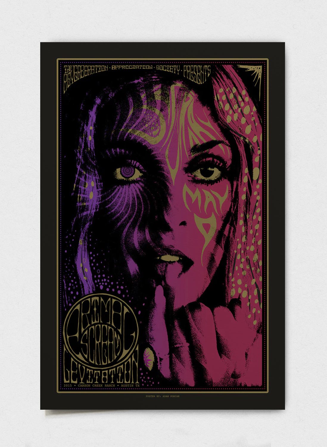 Primal Scream Poster Live at Levitation Poster by Adam Pobiak