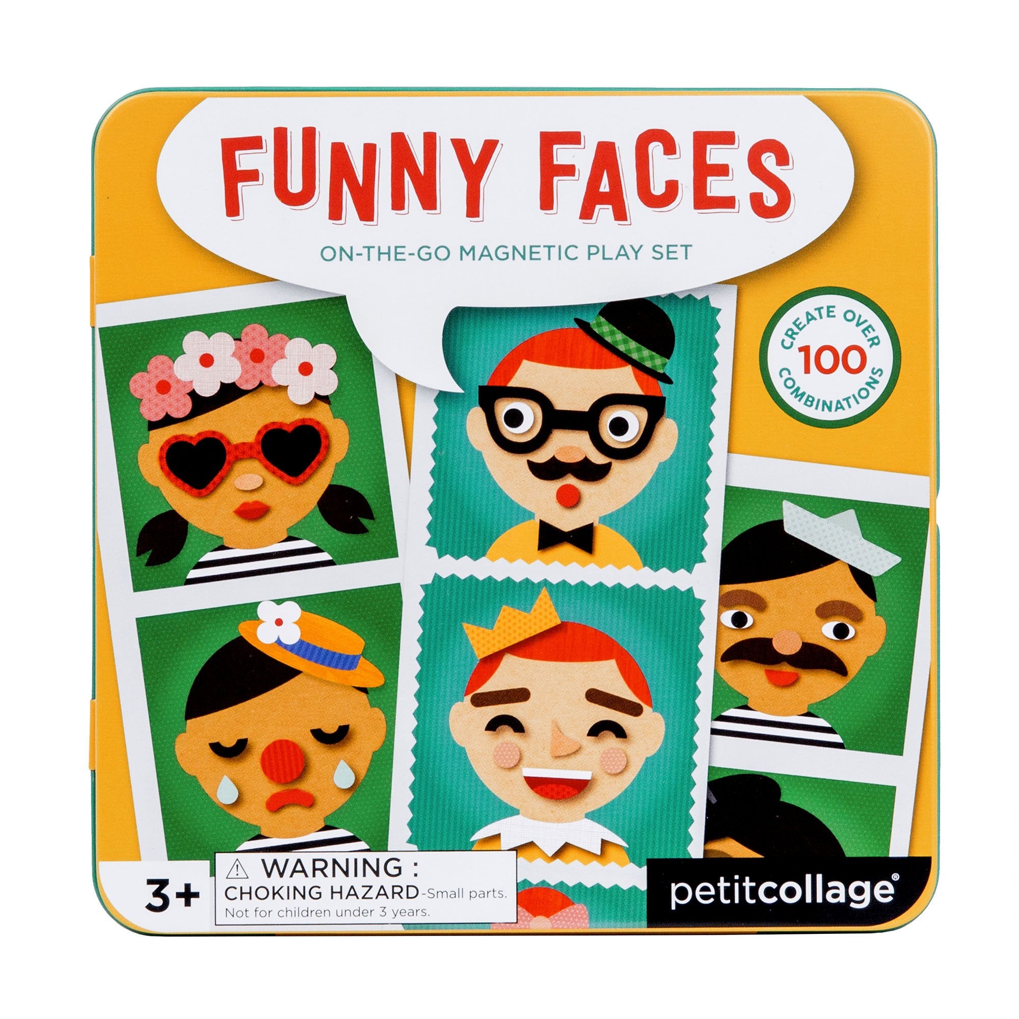 Funny Faces Magnetic Play Set Children S Toys Crafts Petit Collage