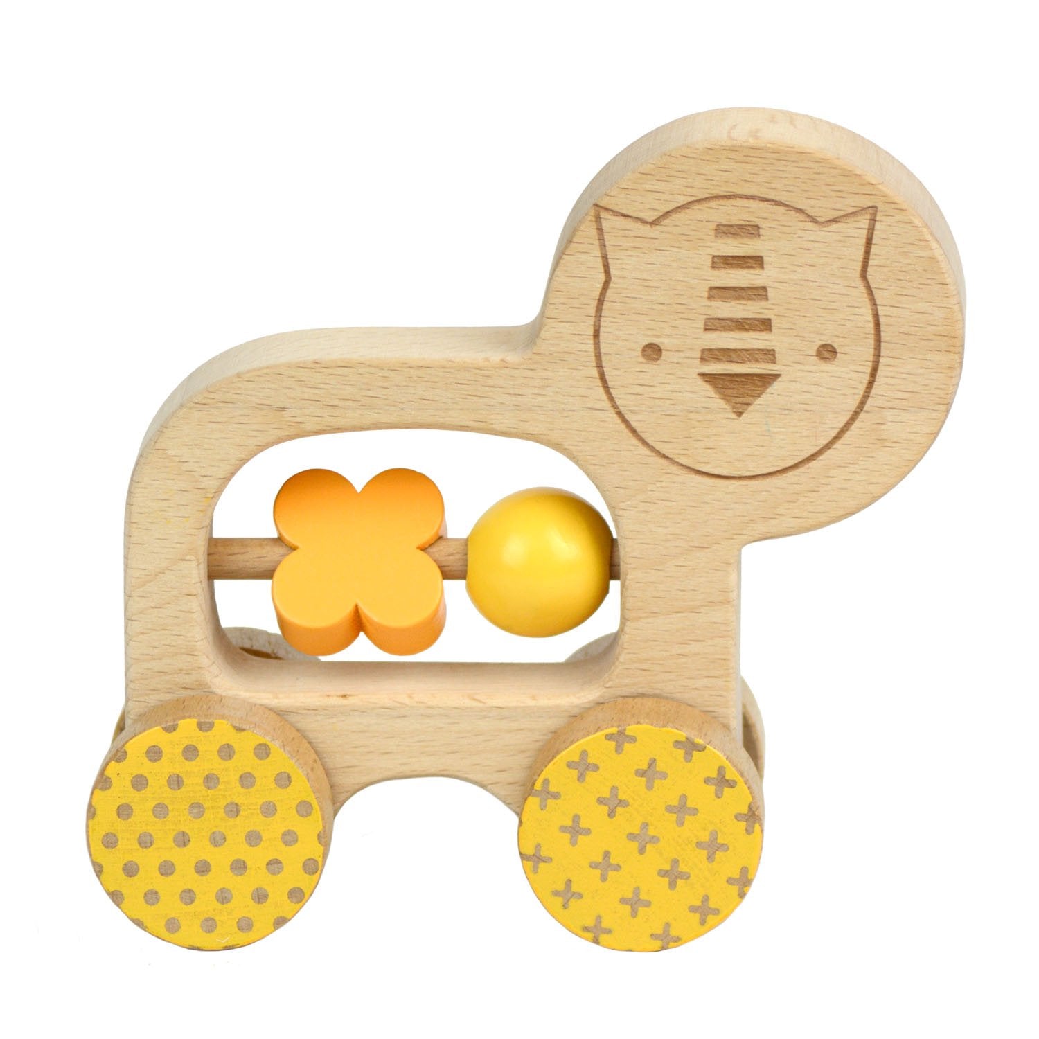 push along wooden animal