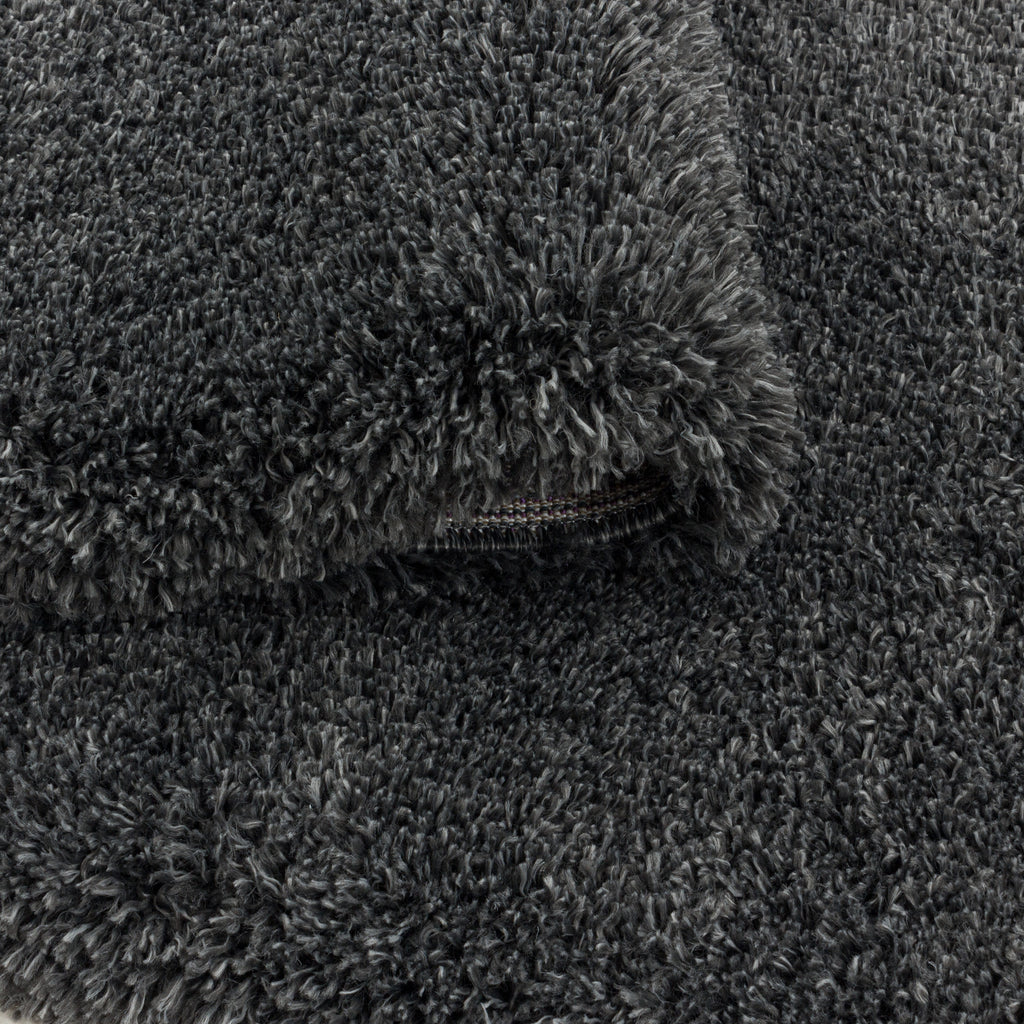 Tapis gris Carpet à poils longs - Omid Essential