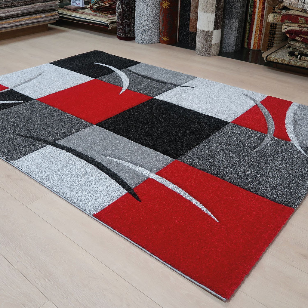 Ciro Zijdelings nauwkeurig Rood Tapijt Laagpolig Vloerkleed Omid Eternal Flow | Omid Carpets