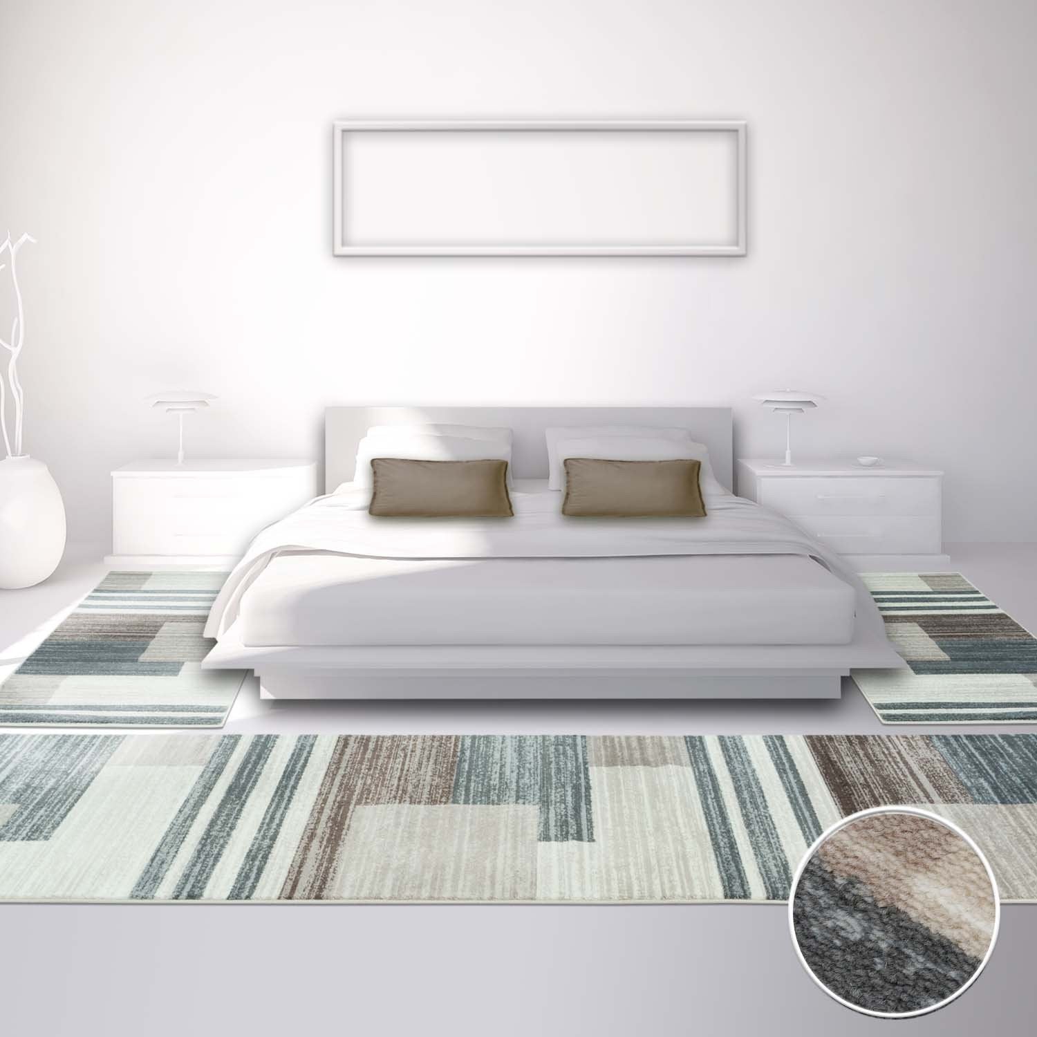 Aanvrager Aanklager Farmacologie Vloerkleed Slaapkamer Naast Het Bed Set (1X 80x300 + 2X 80x150) | Omid  Carpets