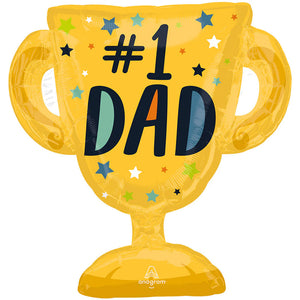 #1 Dad Trophy Balloon - Oh Shiny!