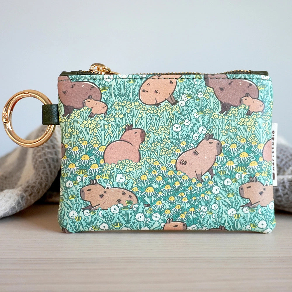 Capybara Small Zipper Coin Purse