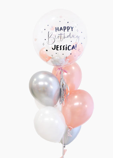 Custom Bubble Balloon with Minis & Tassel