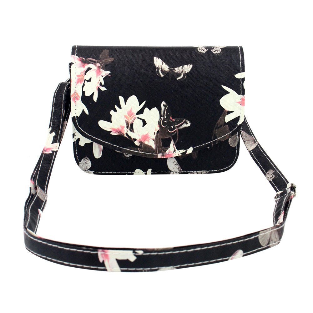 Fashion Floral Print Women Bag Crossbody Women Messenger Bags PU