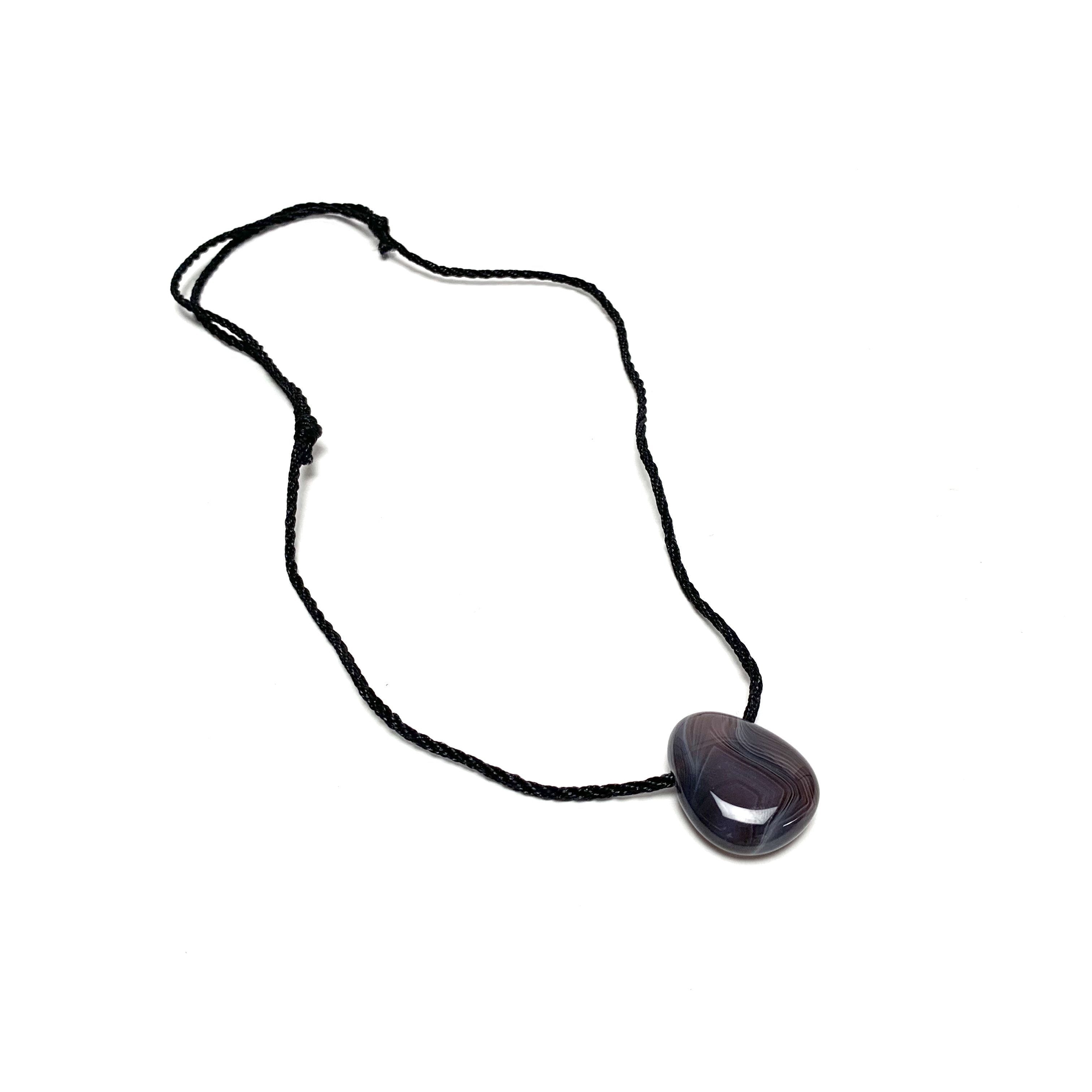 Image of Botswana Agate Nylon Cord Necklace