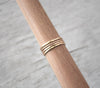 Set of Four Gold Stack Rings