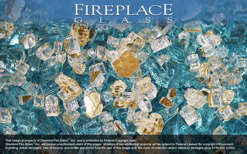 Gold Coast Premixed Fireplace Glass Fireplace Glass